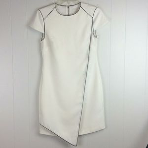 Ted Baker Artiro White & Black asymmetrical dress